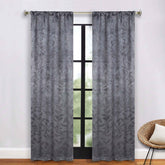 Leaves Room Darkening Washable Blackout Curtain Panels, Set of 2